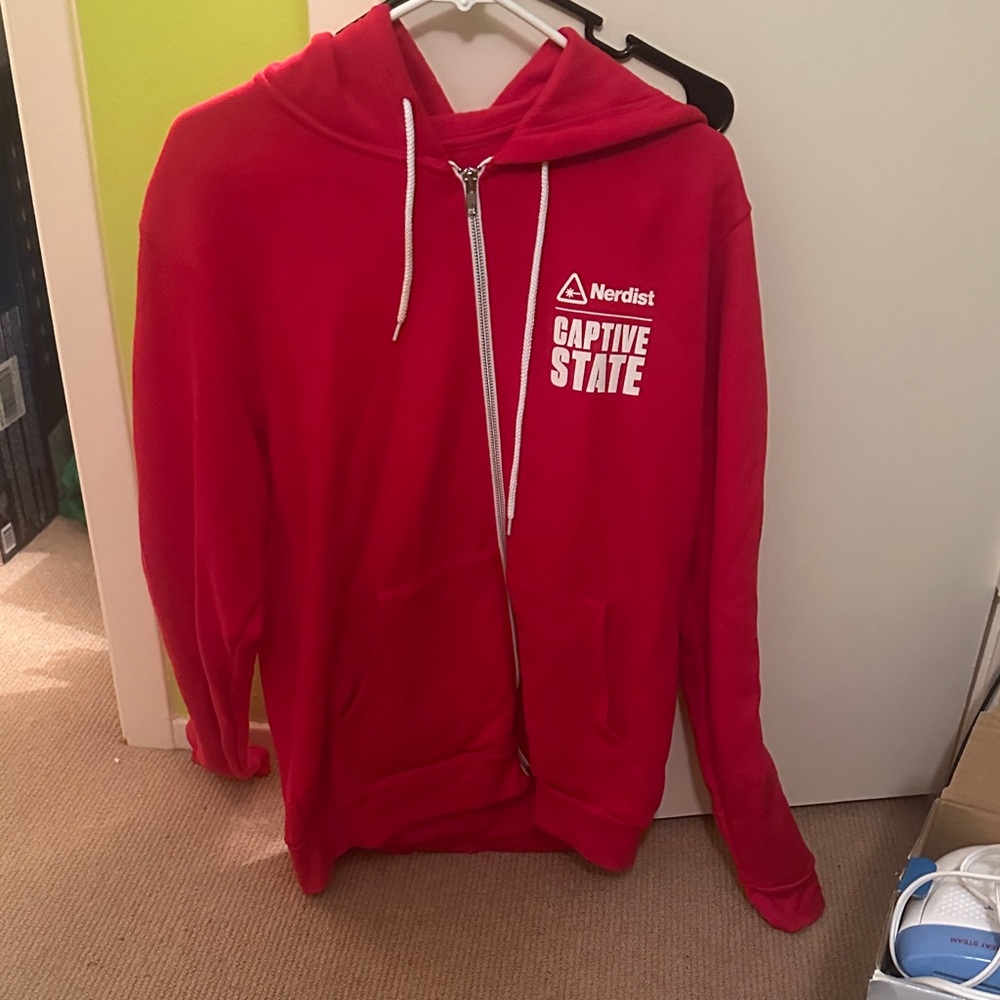 Red Nerdist Captive State Hoodie (Very Ltd Edition)